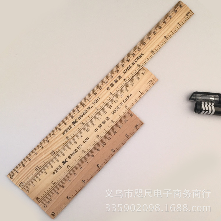 Engraved LOGO customized the original wood color wooden ruler is 15 cm, 20 cm, 30 cm dual - scale wooden ruler, manufacturers direct shot Engraved LOGO customized the original wood color wooden ruler is 15 cm, 20 cm, 30 cm dual - scale wooden ruler, manufacturers direct shot