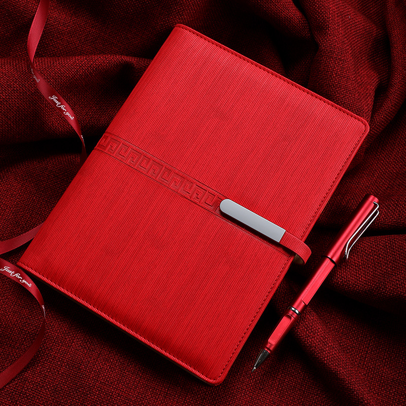 A5 Business Loose-Leaf Notebook Customized Office Gift Stationery Set Meeting Record Notebook Customized Logo