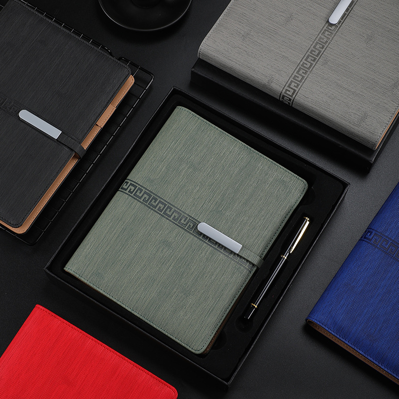 A5 Business Loose-Leaf Notebook Customized Office Gift Stationery Set Meeting Record Notebook Customized Logo