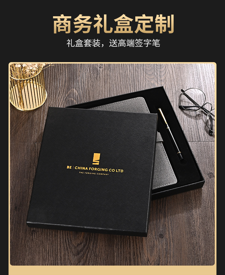 Pu Business Notebook Custom Simple A5 Soft Leather Loose-Leaf Notebook Student Office Journal Book Custom Logo