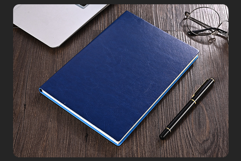 Pu Business Notebook Custom Simple A5 Soft Leather Loose-Leaf Notebook Student Office Journal Book Custom Logo