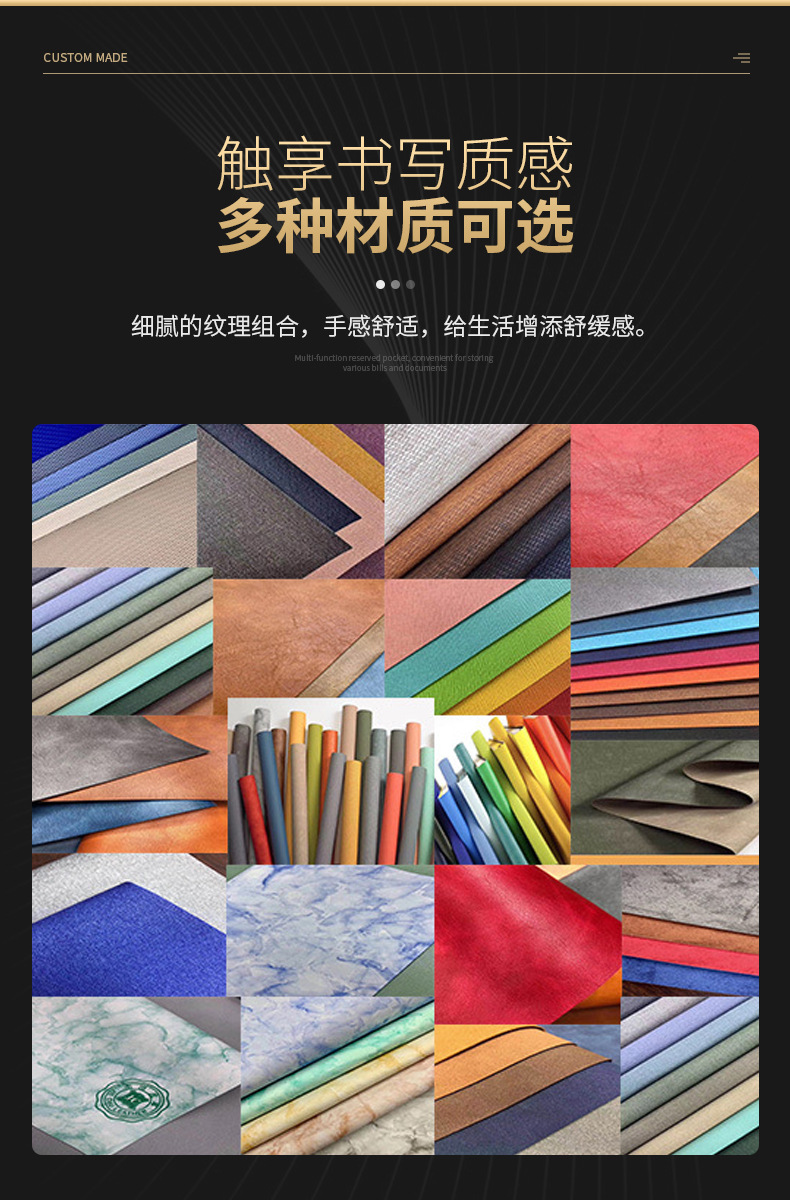 Pu Business Notebook Custom Simple A5 Soft Leather Loose-Leaf Notebook Student Office Journal Book Custom Logo