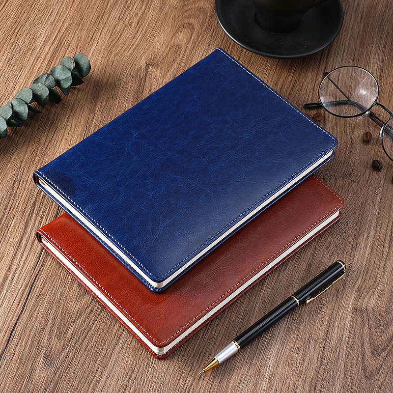 A5 Notebook Custom Business Gift Set Notepad Imitated Leather Notebook Custom Logo