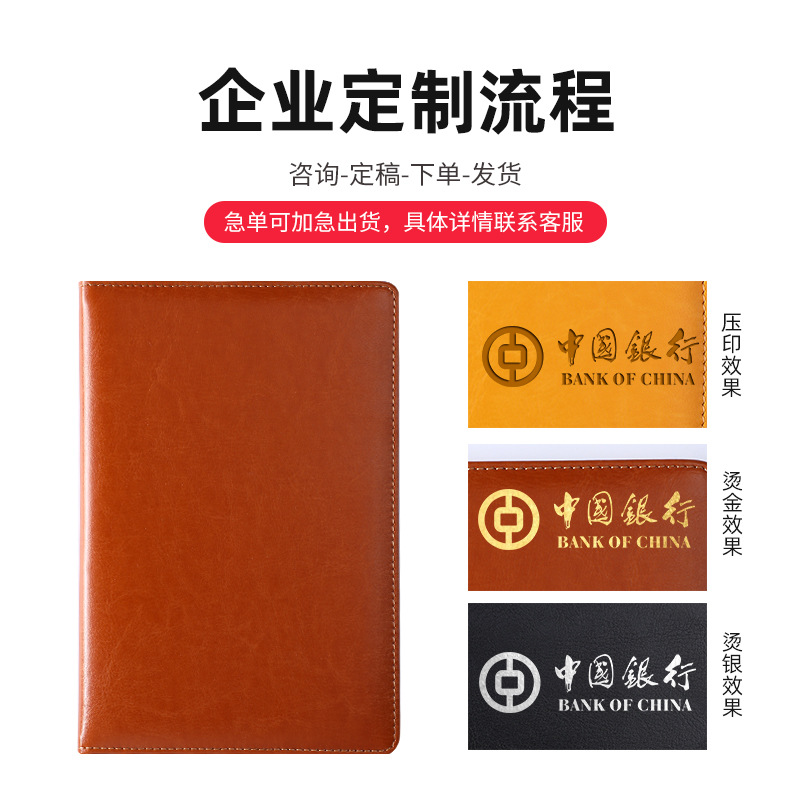 A5 Notebook Custom Business Gift Set Notepad Imitated Leather Notebook Custom Logo