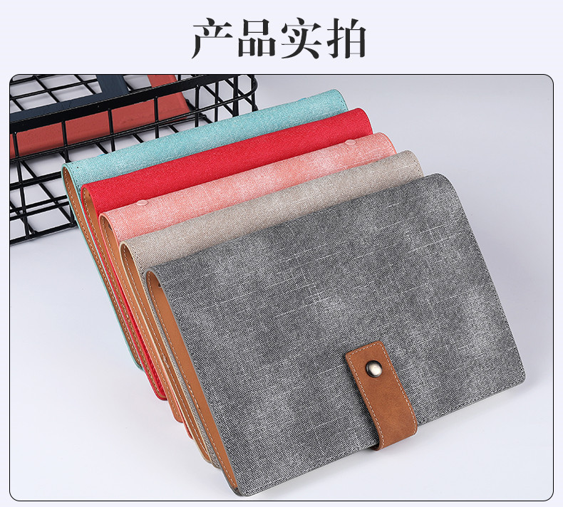 A5 Soft Leather Loose-Leaf Notebook Office Meeting Notebook Personality Creative Notepad Gift Set Customizable Logo
