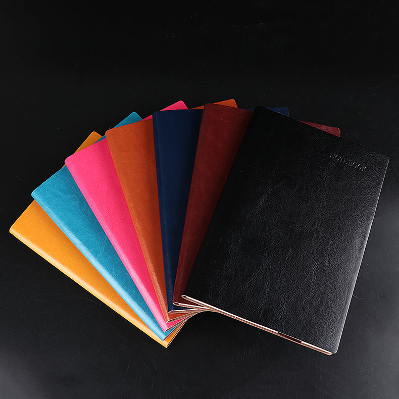 A5 Business Meeting Pu Cover Notebook Custom with Pen Journal Book Gift Set Custom Logo Notepad