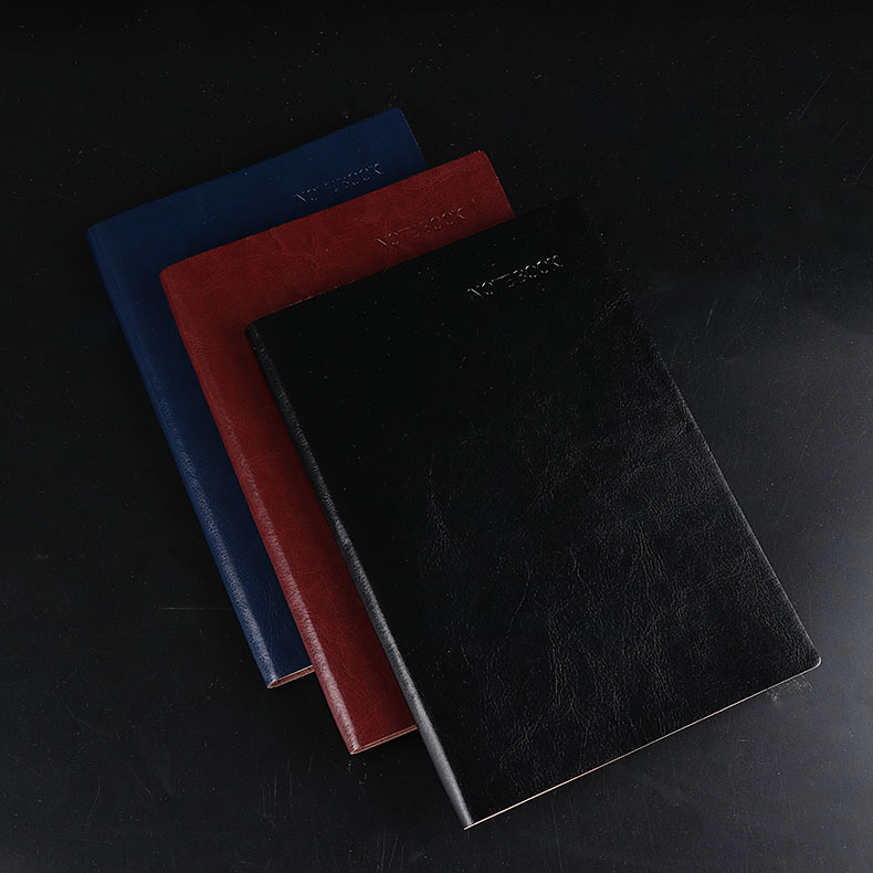 A5 Business Meeting Pu Cover Notebook Custom with Pen Journal Book Gift Set Custom Logo Notepad