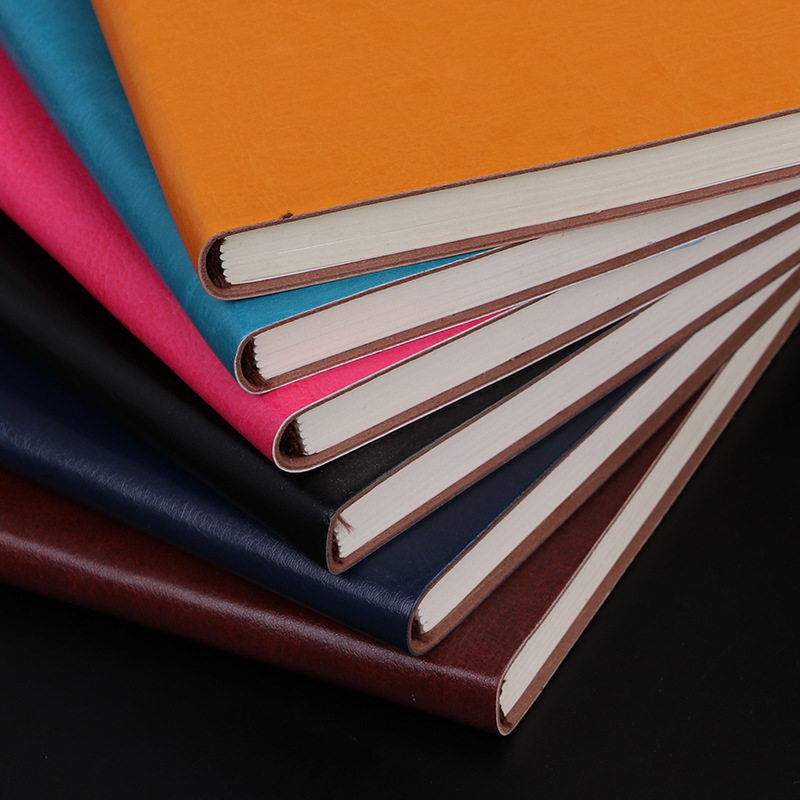 A5 Business Meeting Pu Cover Notebook Custom with Pen Journal Book Gift Set Custom Logo Notepad