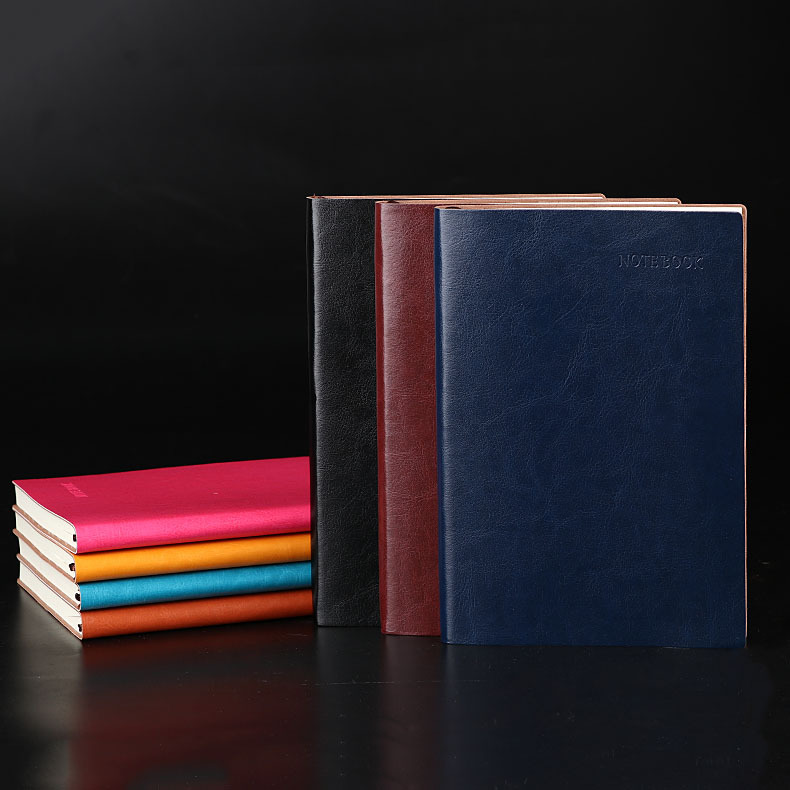A5 Business Meeting Pu Cover Notebook Custom with Pen Journal Book Gift Set Custom Logo Notepad
