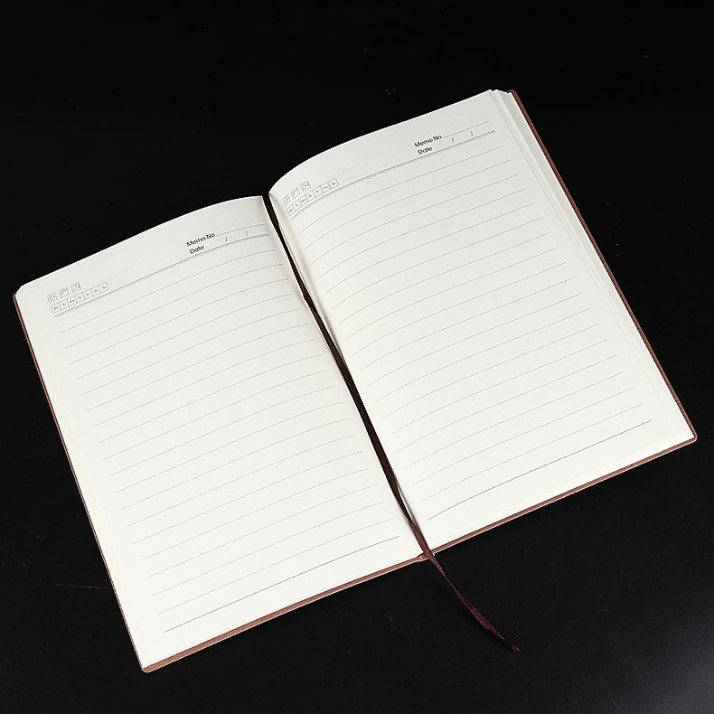 A5 Business Meeting Pu Cover Notebook Custom with Pen Journal Book Gift Set Custom Logo Notepad