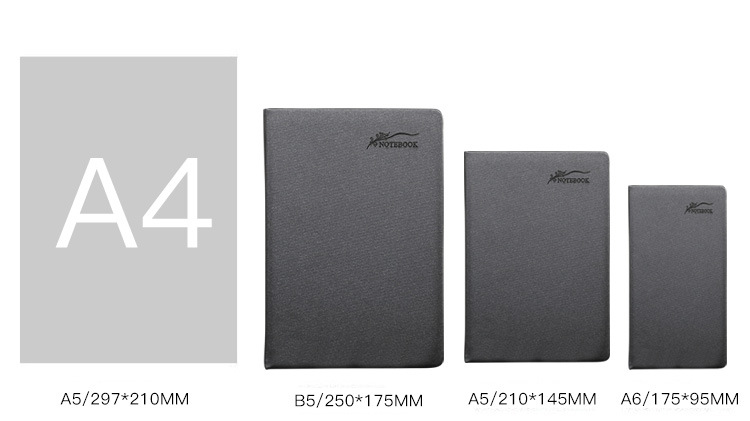 A5 Business Meeting Pu Cover Notebook Custom with Pen Journal Book Gift Set Custom Logo Notepad