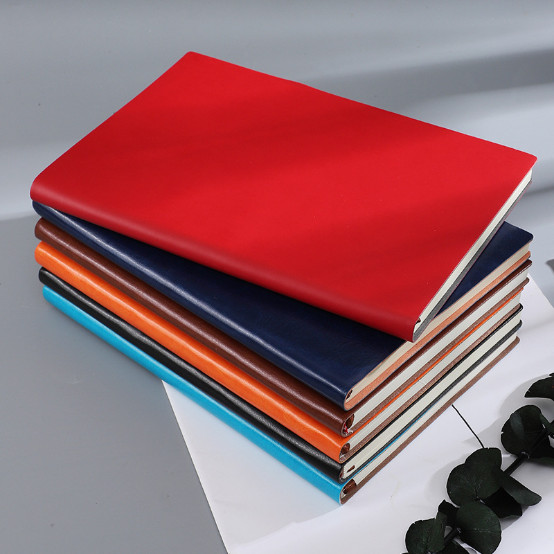 Customized Enterprise B5 Business Stationery Notebook Set Journal Book Soft Leather Sheepskin A5 Notebook Customized Logo