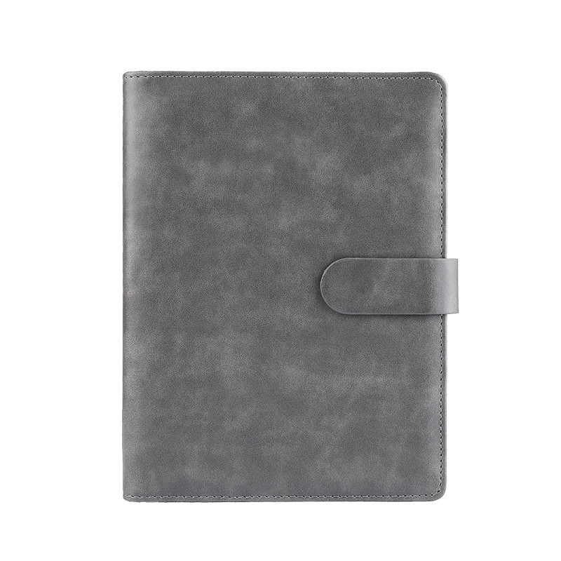 Loose Spiral Notebook A5 Notebook Vintage Buckle College Student Diary Simple Notepad Printable Logo Business Notebook