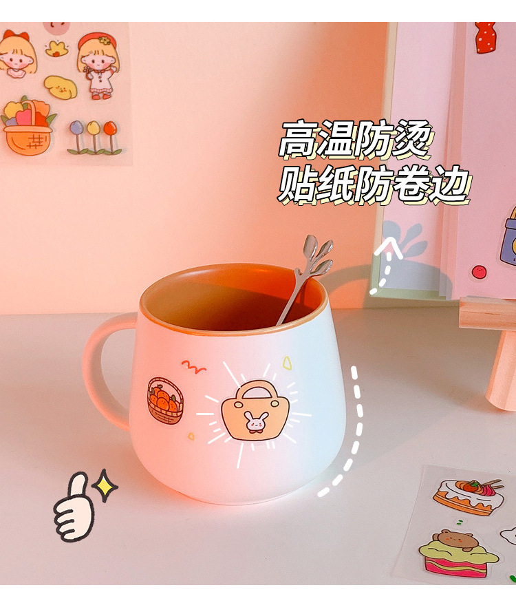 Yilan Cartoon Girl Hand Account Stickers Pet Waterproof Stickers Notebook Gift Box Girl's Hand Account Vacuum Cup Stickers 100 Pieces