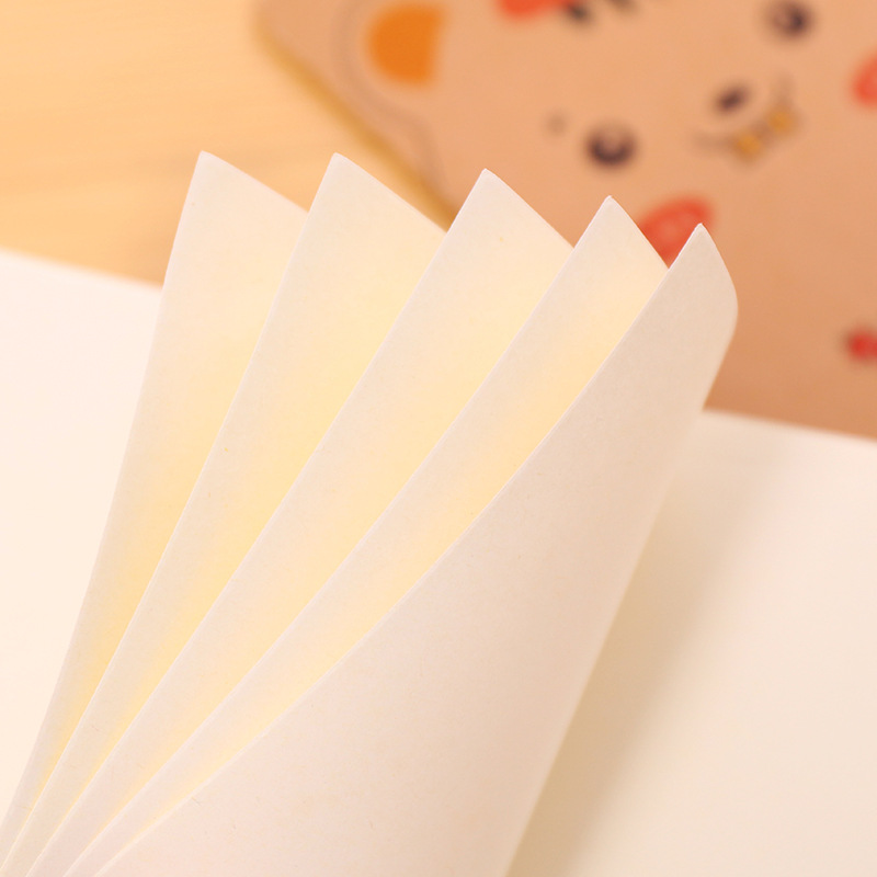 Kraft Paper Retro 64K Small Notebook Mini Pocket Notepad Blank Inner Page Notepad Student Small Gift