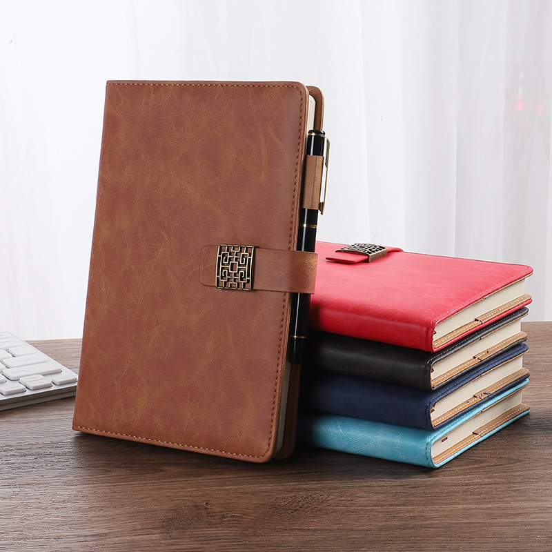Business A5 Notebook Pack Custom Logo Simple Notepad Gift Set Creative Notepad Thick Diary