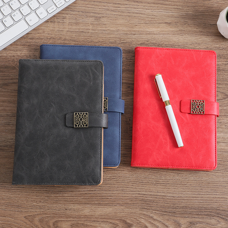 Business A5 Notebook Pack Custom Logo Simple Notepad Gift Set Creative Notepad Thick Diary