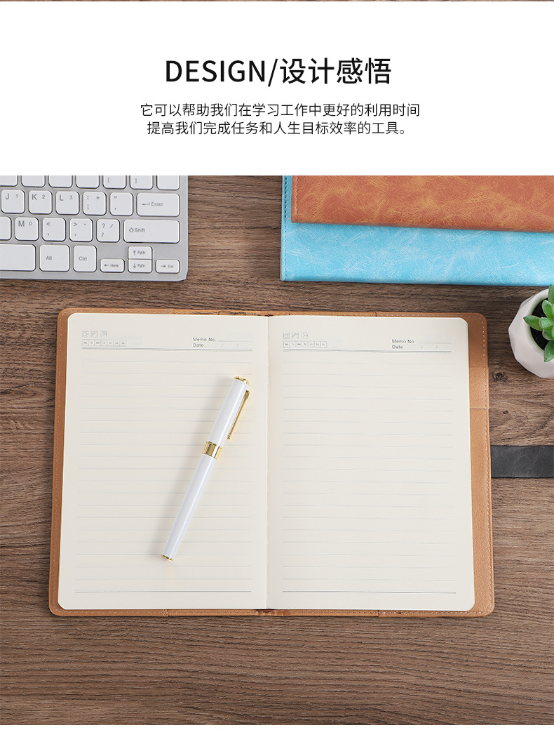 Business A5 Notebook Pack Custom Logo Simple Notepad Gift Set Creative Notepad Thick Diary