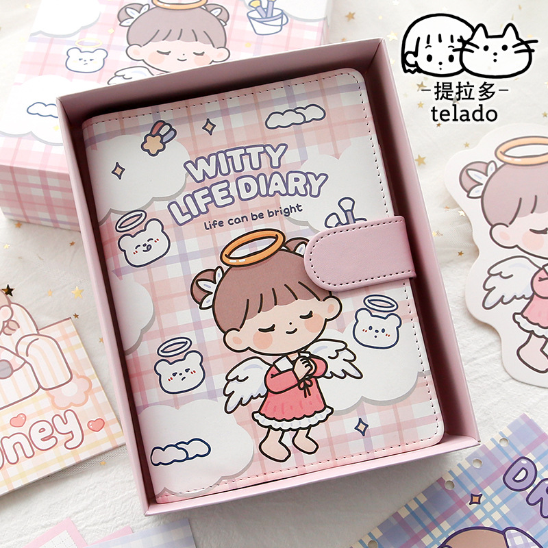 Lifting Multi-Hand Notebook Adorable Set Cute Simple Ins Girl Life Page Hand Account Set Gift Box Notebook