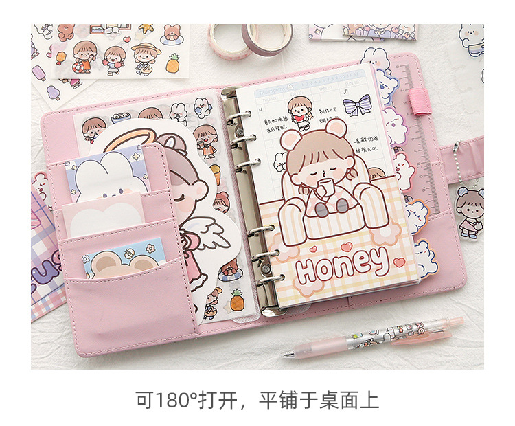 Lifting Multi-Hand Notebook Adorable Set Cute Simple Ins Girl Life Page Hand Account Set Gift Box Notebook