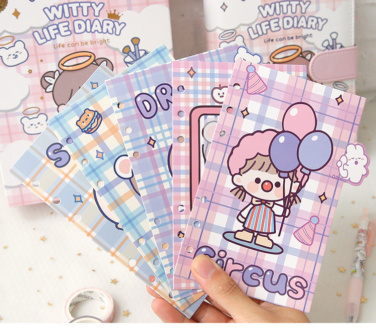 Lifting Multi-Hand Notebook Adorable Set Cute Simple Ins Girl Life Page Hand Account Set Gift Box Notebook