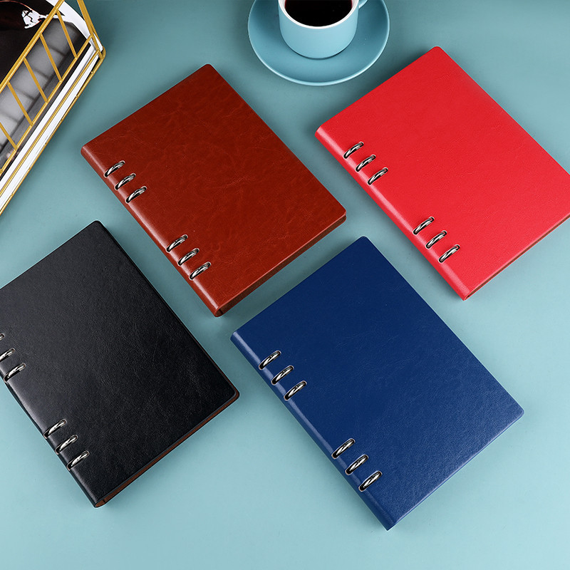 Loose-Leaf A5 Notebook Simple Office Notepad B5 Student Diary Book Replaceable Inner Printable Logo