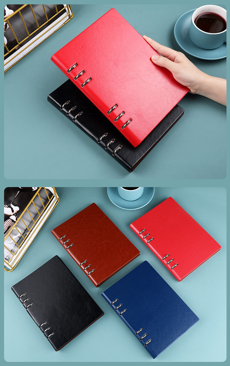 Loose-Leaf A5 Notebook Simple Office Notepad B5 Student Diary Book Replaceable Inner Printable Logo
