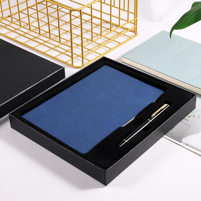 Spot A5 Notepad A6 Business Soft Leather Journal Book Diary Book Gift Set Notebook Customizable Logo