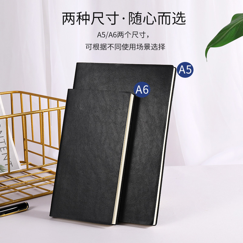 Spot A5 Notepad A6 Business Soft Leather Journal Book Diary Book Gift Set Notebook Customizable Logo