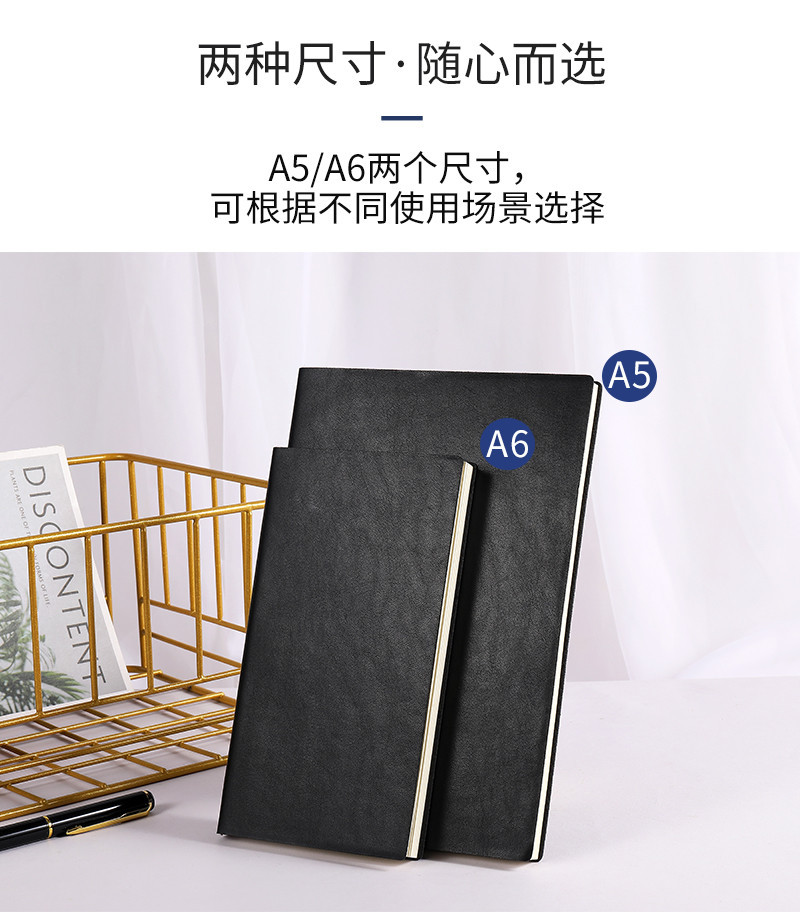 Spot A5 Notepad A6 Business Soft Leather Journal Book Diary Book Gift Set Notebook Customizable Logo