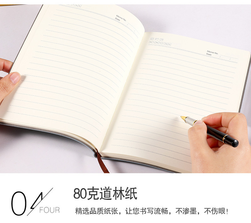Spot A5 Notepad A6 Business Soft Leather Journal Book Diary Book Gift Set Notebook Customizable Logo
