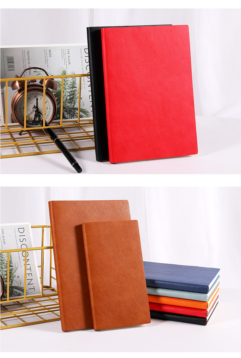 Spot A5 Notepad A6 Business Soft Leather Journal Book Diary Book Gift Set Notebook Customizable Logo