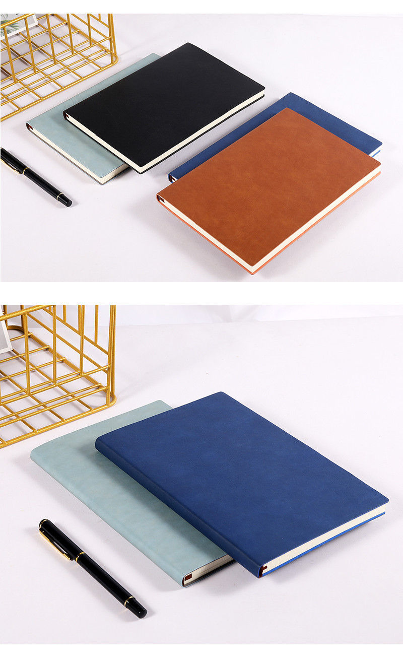 Spot A5 Notepad A6 Business Soft Leather Journal Book Diary Book Gift Set Notebook Customizable Logo