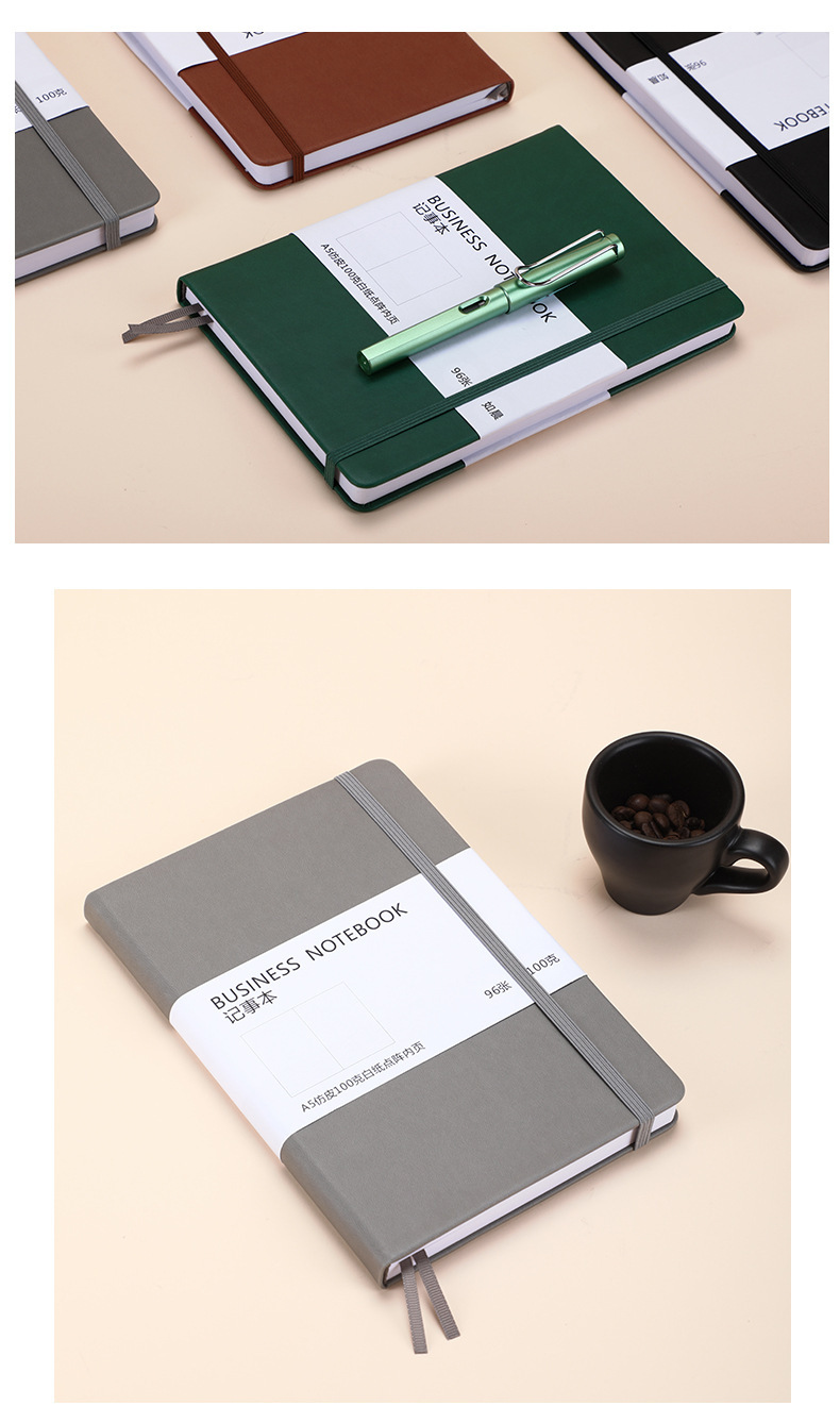 Notebook A5 Business Bandage Notepad Elastic Band Diary Printed Logo