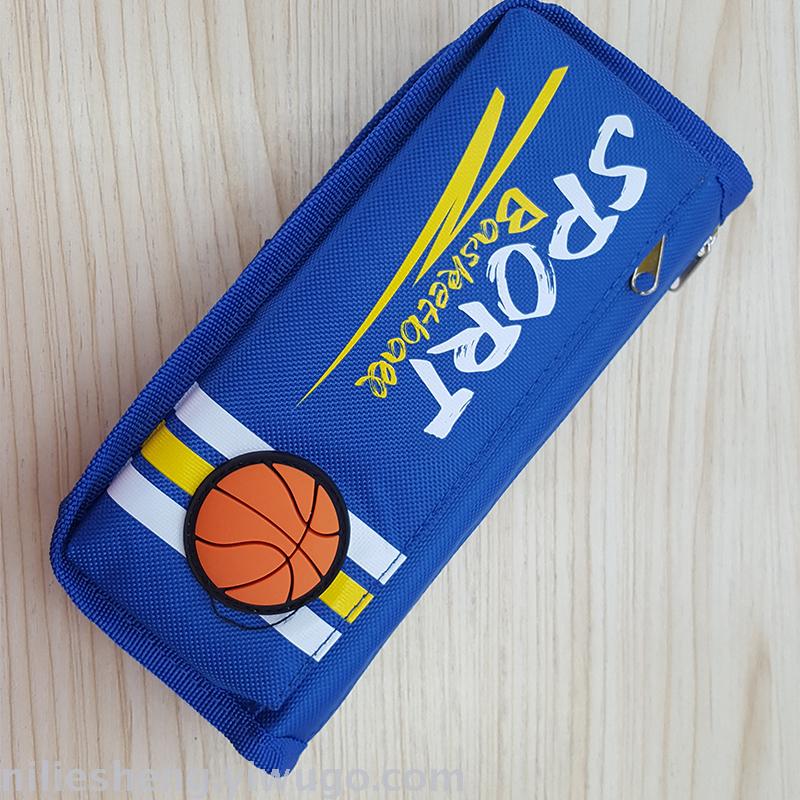 OPP pen bag in sports also students double zip waterproof high - capacity nylon cartoon high quality pen box