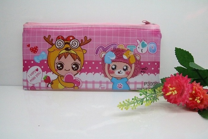 Cartoon Pattern PVC Korean Stationery Creative Pen Bag can be customized as a Manufacturers Direct New Student Cartoon Pattern PVC Korean Stationery Creative Pen Bag can be customized as a Manufacturers Direct New Student
