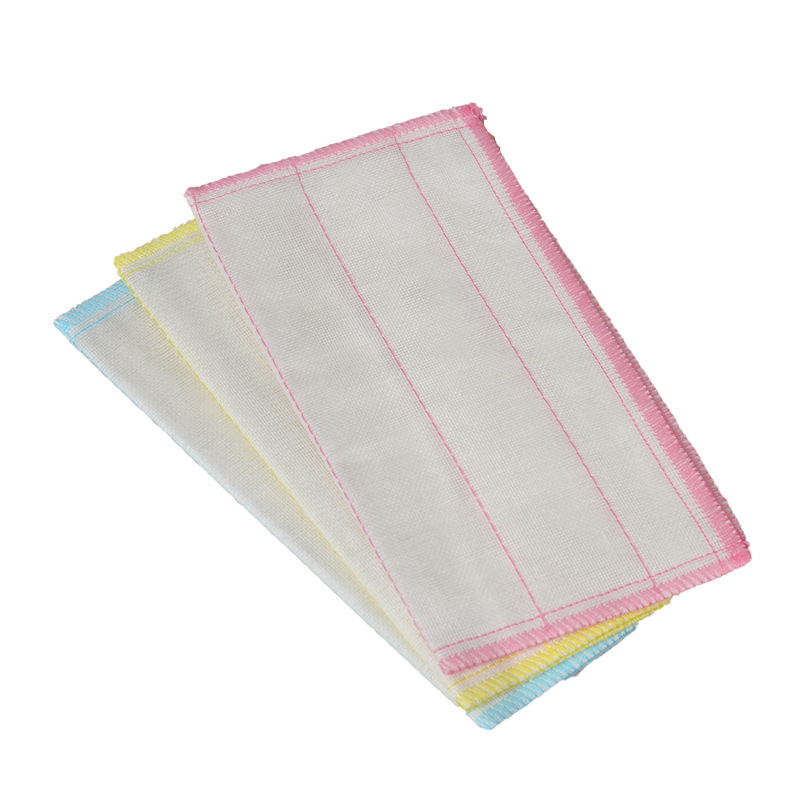 Wholesale Pure Cotton Yarn Dishcloth Oil-Free Wood Fiber Dish Towel Kitchen Cleaning Soft Rag Absorbent Scouring Pad