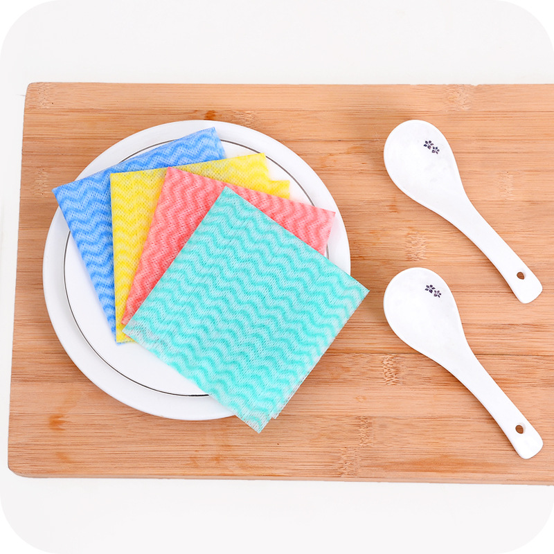 Disposable Non-Woven Disposable Rag Kitchen Lazy Dishcloth Removable Dish Towel Cleaning Cloth