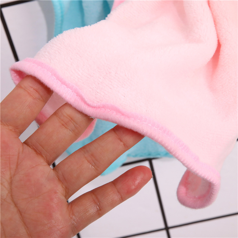 Kitchen Hanging Coral Fleece Hand Towel Thick Absorbent Cleaning Cloth Dishcloth
