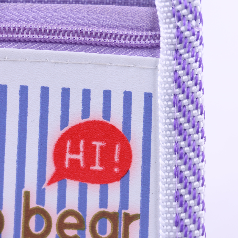Stripe design adornment cartoon fashion wind stationery pen bag bag of primary and middle school students