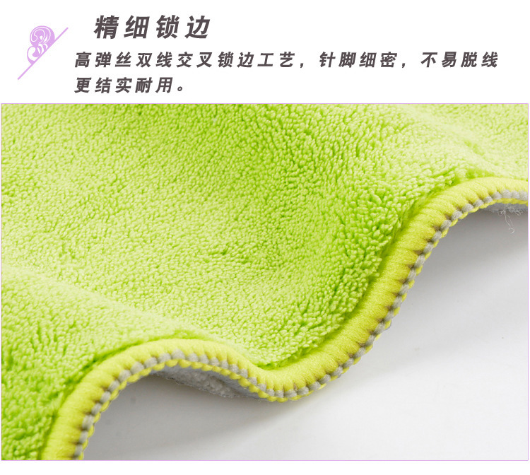 Customized Warp Knitting Coral Velvet Rag Double-Layer Two-Color Thickened Absorbent No Hair Removal Kitchen Cleaning Towel Erasable Hand Cleaning Cloth Customized Warp Knitting Coral Velvet Rag Double-Layer Two-Color Thickened Absorbent No Hair Removal Kitchen Cleaning Towel Erasable Hand Cleaning Cloth