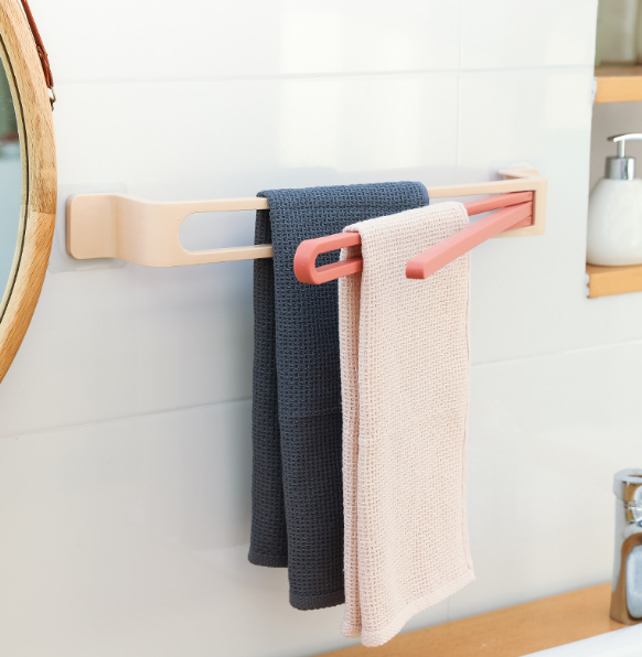 Creative Bathroom Kitchen Folding Towel Bar for Foreign Trade