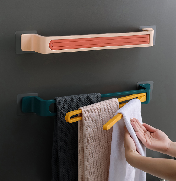 Creative Bathroom Kitchen Folding Towel Bar for Foreign Trade