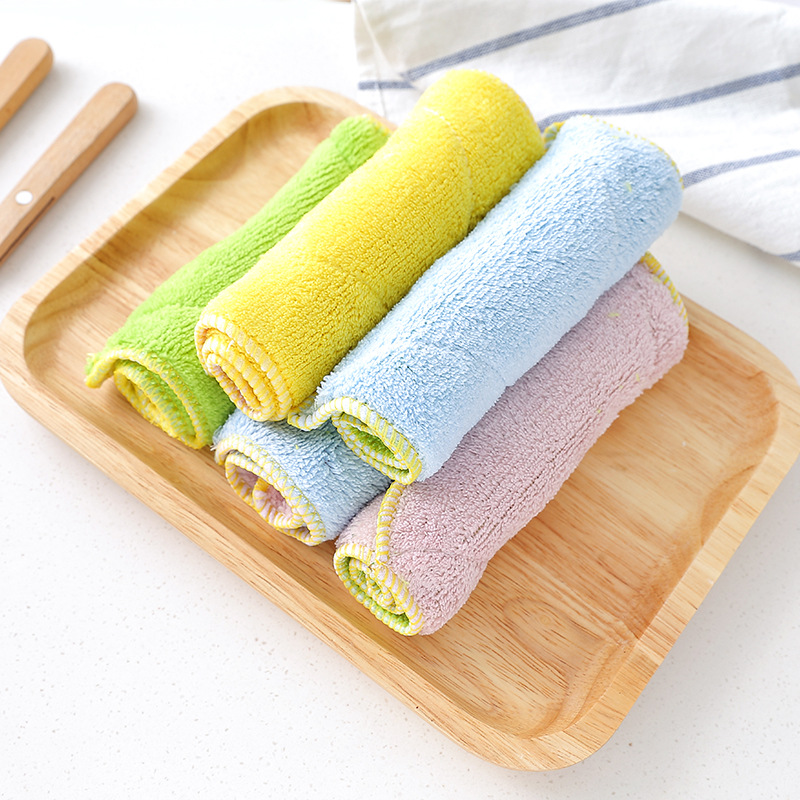 1368 Ultra-Fine Fiber Double-Sided and Water-Absorbing Cloth Extra Thick No Hair Shedding Oil-Free Dish Towel Kitchen Dishcloth