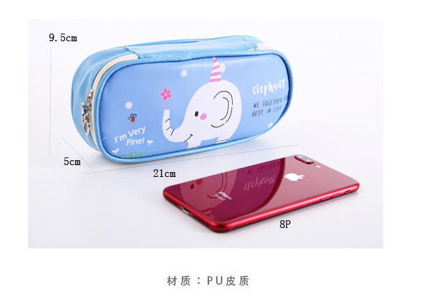 Self-produced and self-marketing student pencil bag stationery bag pencil bag PU high-grade pen bag stationery bag Self-produced and self-marketing student pencil bag stationery bag pencil bag PU high-grade pen bag stationery bag
