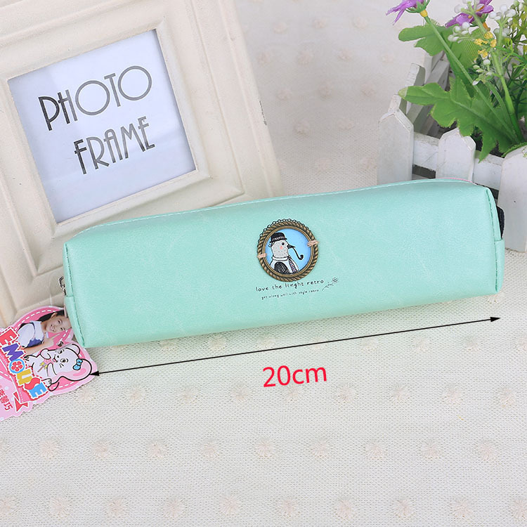 The new south Korean multi - function pen bag, stationery bag portable leather creative students pen bag can be customized spot wholesale The new south Korean multi - function pen bag, stationery bag portable leather creative students pen bag can be customized spot wholesale