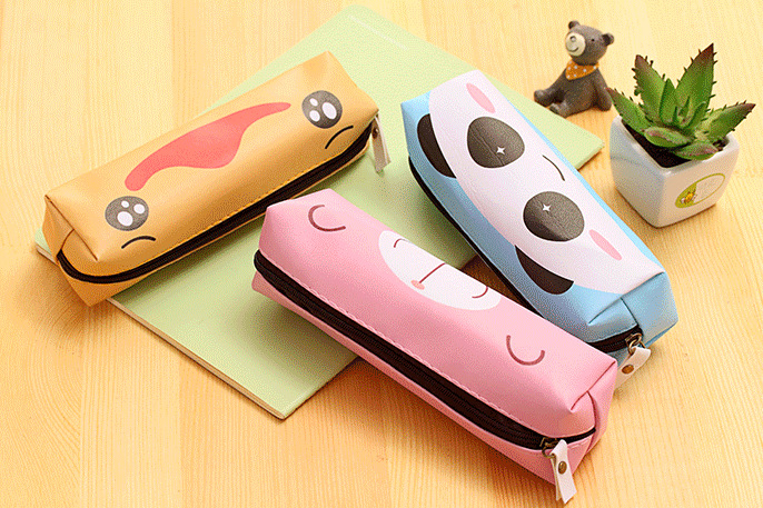 Cute Cartoon Pu Pen Bag Large Capacity Stationery Bag Korean Creative Simple Pencil Case School Supplies Cute Cartoon Pu Pen Bag Large Capacity Stationery Bag Korean Creative Simple Pencil Case School Supplies