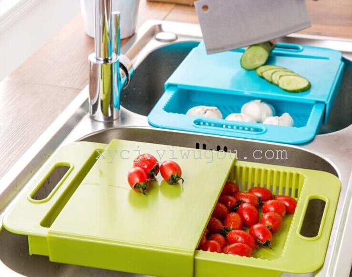 Korean kitchen sink chopping board plastic dish draining basket wash cut with one tank frame / patent Korean kitchen sink chopping board plastic dish draining basket wash cut with one tank frame / patent