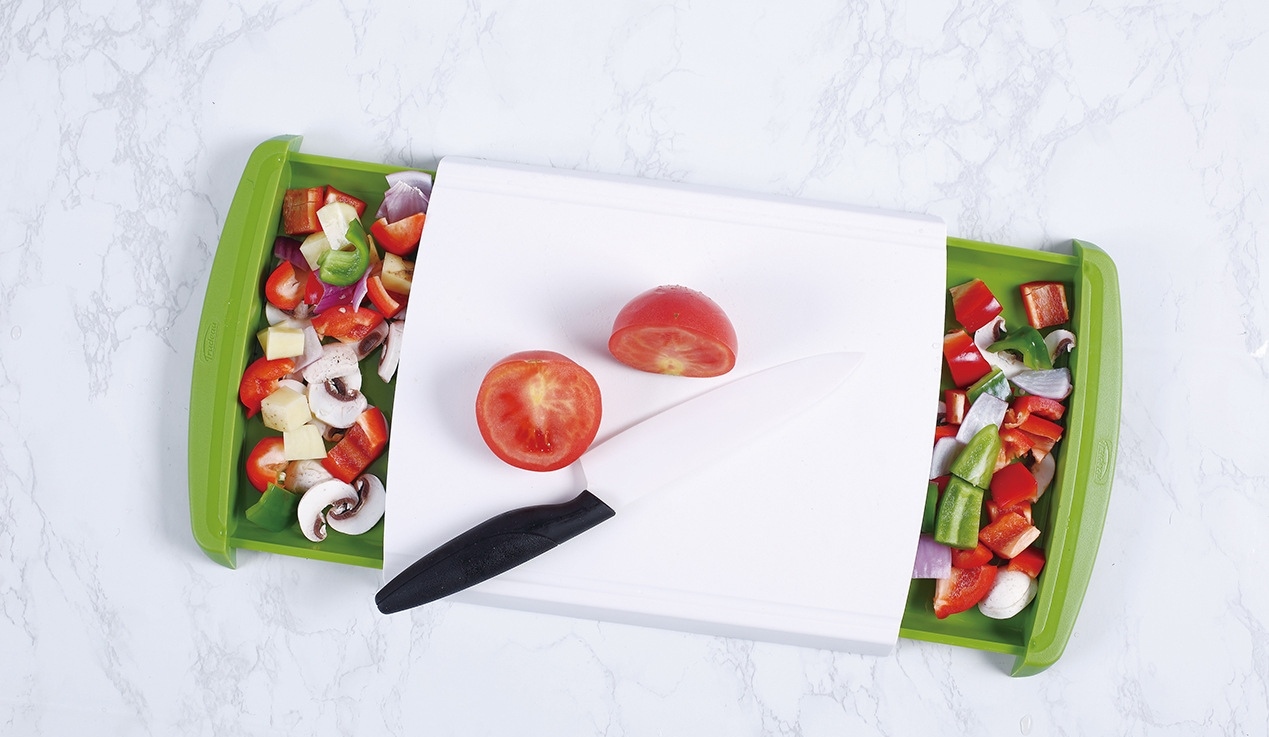 Plastic Chopping Board Chopping Board Pp Chopping Board with Drawer Cutting Board 2 Side Drawer Can Be Drawn out
