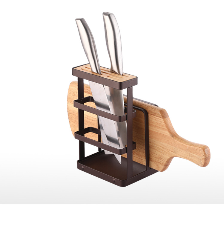 Ri Pai Kitchen Supplies Iron Multi-Purpose Knife Holder Knife Holder Chopping Board Pot Cover Holder Knife Kitchen Knife Storage Shelf Ri Pai Kitchen Supplies Iron Multi-Purpose Knife Holder Knife Holder Chopping Board Pot Cover Holder Knife Kitchen Knife Storage Shelf